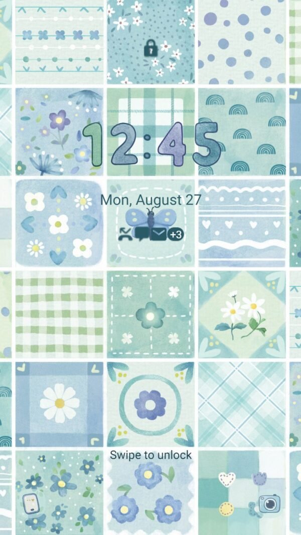 Samsung Themes: ❤️Mun❤️ Vintage Paper Packs ~❤️ Premium Theme of patterns vector illustration - Image 2