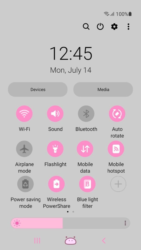 Samsung Themes: ❤️Mun❤️ Hello Piggy ~❤️ Premium Theme a pinky pig on your screen - Image 5