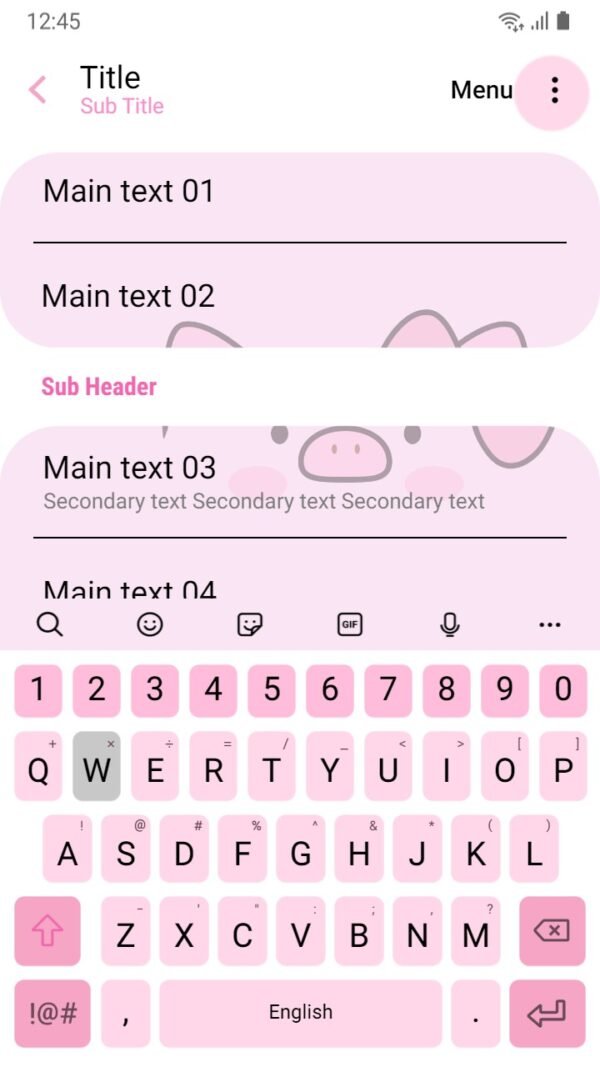 Samsung Themes: ❤️Mun❤️ Hello Piggy ~❤️ Premium Theme a pinky pig on your screen - Image 6