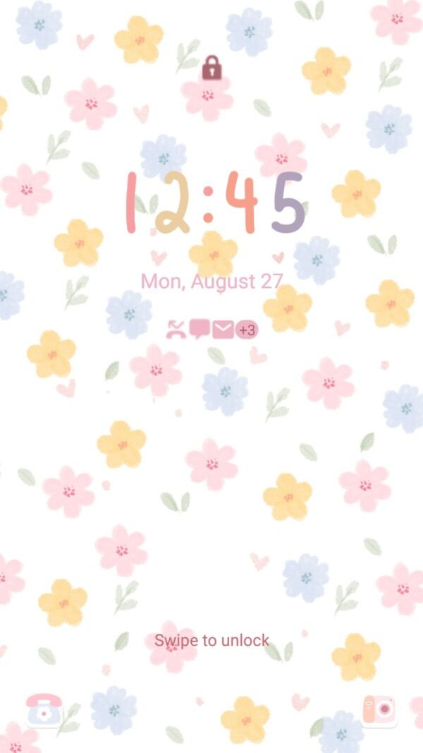 Samsung Themes: ❤️Mun❤️ Floral pattern design ~❤️ Premium Theme with lovely flowers pattern design - Image 2