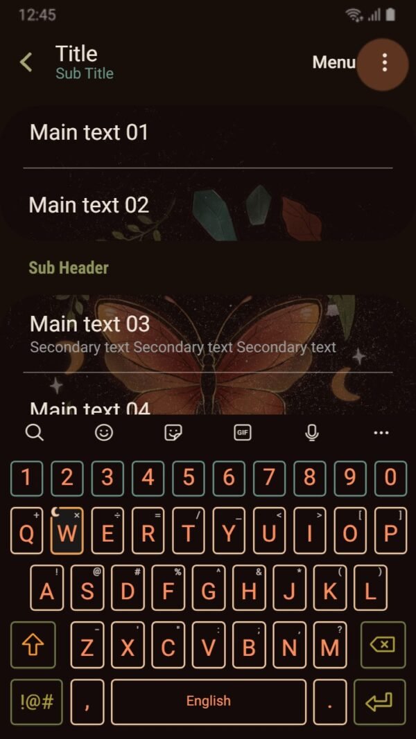 Samsung Themes: ❤️Mun❤️ Emperor Moth ~❤️ Premium Theme about the charming orange moth - Image 6