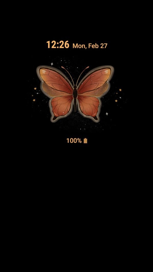 Samsung Themes: ❤️Mun❤️ Emperor Moth ~❤️ Premium Theme about the charming orange moth - Image 7