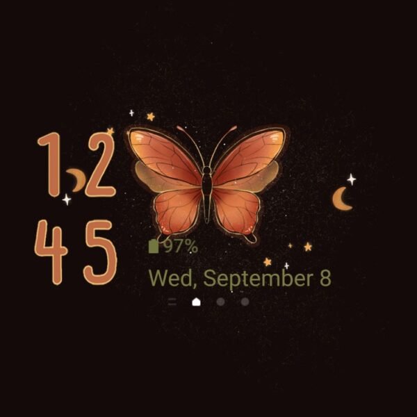 Samsung Themes: ❤️Mun❤️ Emperor Moth ~❤️ Premium Theme about the charming orange moth - Image 8