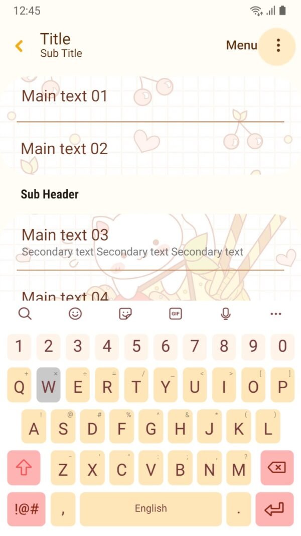 Samsung Themes: [Sim] Cat and Cake ~ Premium Theme with lovely cat and sweety cake - Image 6