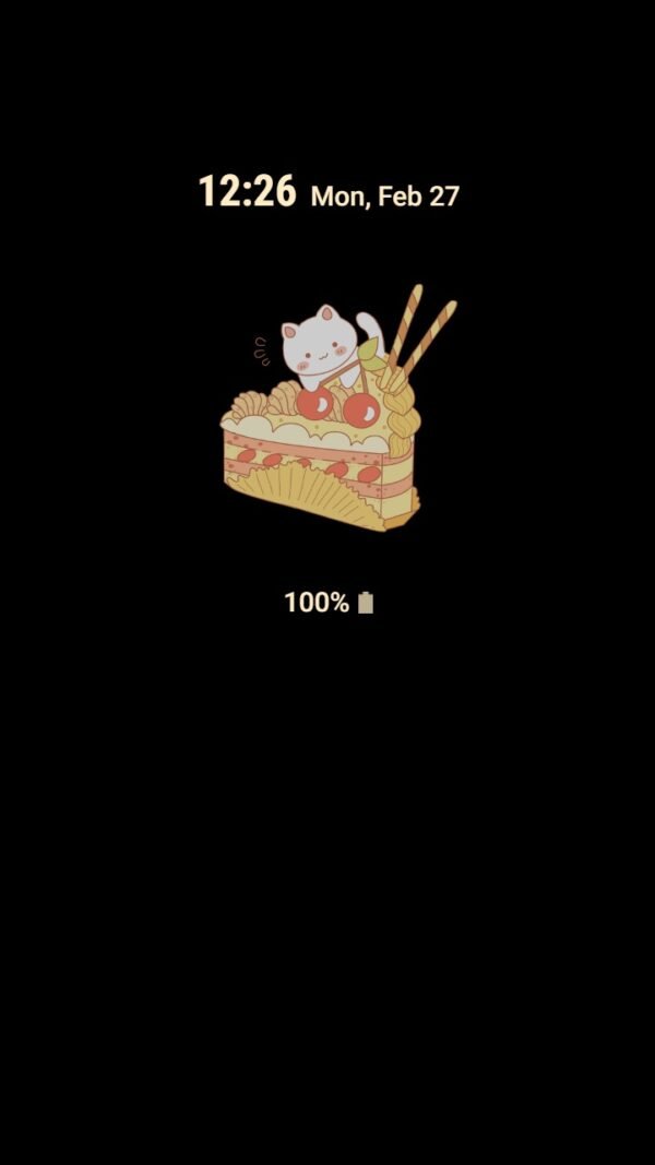 Samsung Themes: [Sim] Cat and Cake ~ Premium Theme with lovely cat and sweety cake - Image 7
