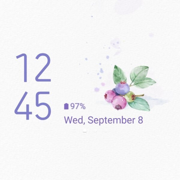 Samsung Themes: ❤️Mun❤️ Blueberry Bounty ~❤️ Premium Theme fresh, ripe blueberries are waiting to be picked - Image 8