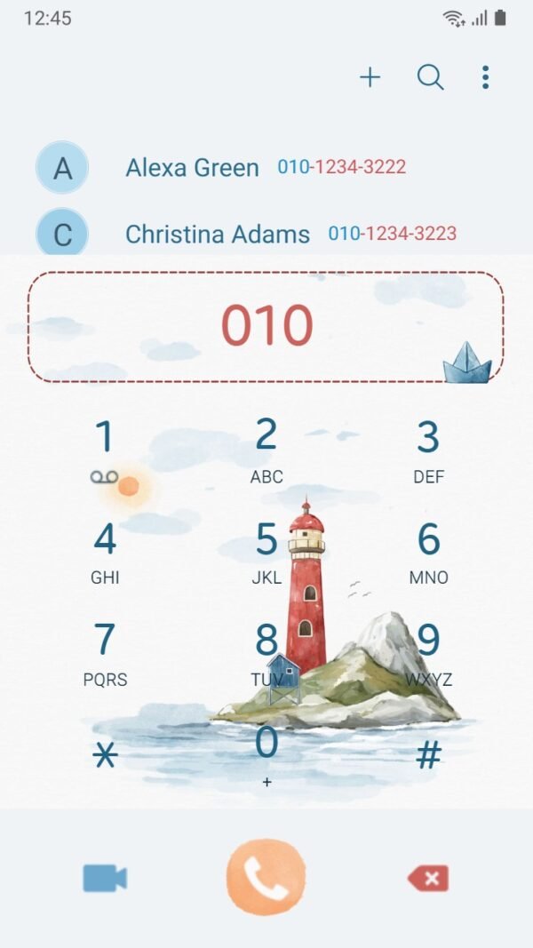 Samsung Themes: ❤️Mun❤️ Peaceful Lighthouse ~❤️ Premium Theme lighthouse on a small peaceful island - Image 3