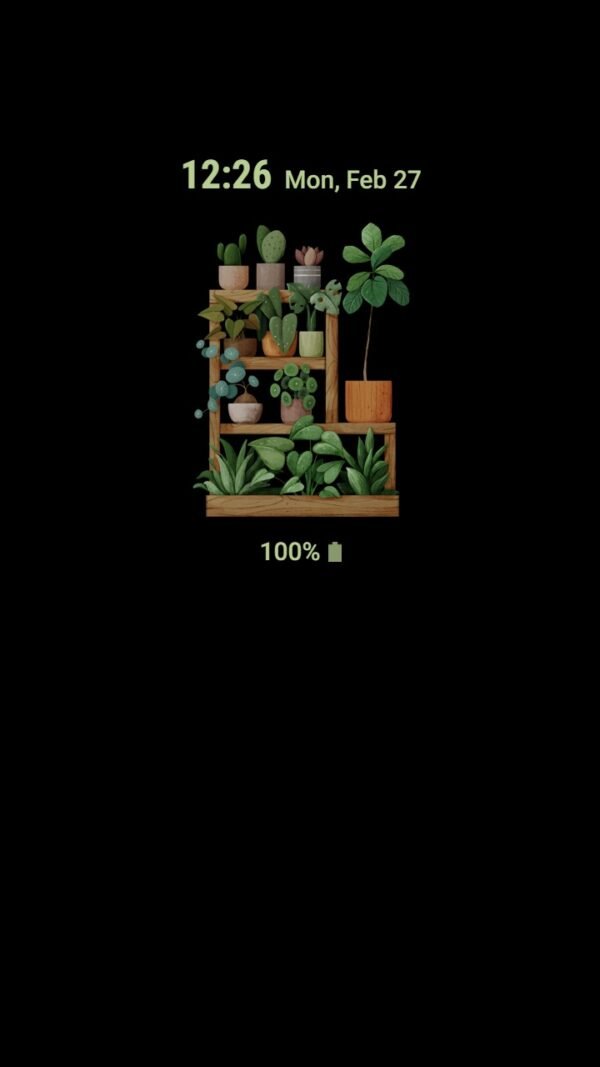 Samsung Themes: ❤️Mun❤️ Botanical Shelf ~❤️ Premium Theme immerse yourself in nature with a space full of trees - Image 7