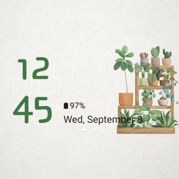 Samsung Themes: ❤️Mun❤️ Botanical Shelf ~❤️ Premium Theme immerse yourself in nature with a space full of trees - Image 8