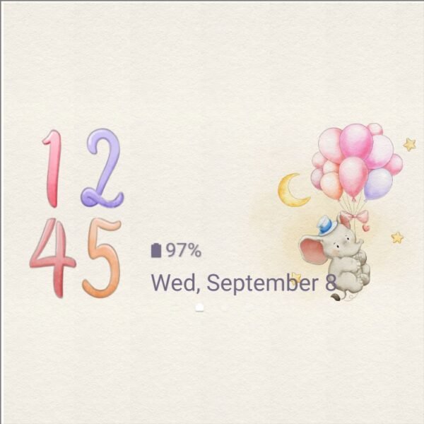 Samsung Themes: [Sim] Elephants Balloon Adventure ~ Premium Theme a lovely mischievous elephant on a hot air - Image 8