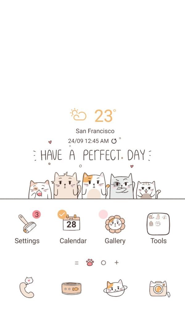 Samsung Themes: ❤️Mun❤️ Funny Cats ~❤️ Premium Theme have a perfect day of funny cats