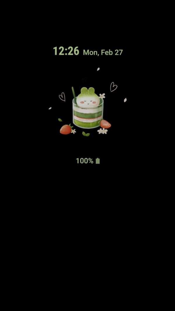 Samsung Themes: ❤️Mun❤️ Matcha Flavor ~❤️ Premium Theme cute cake decorated with adorable mochi bunnies - Image 7