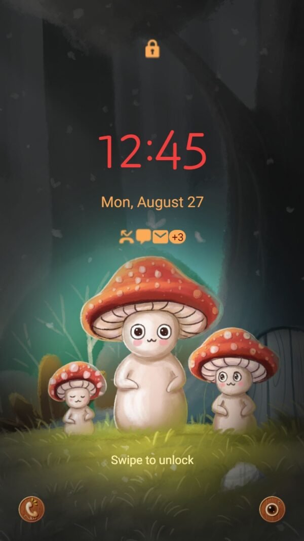 Samsung Themes: ❤️Mun❤️ Mushroom Family ~❤️ Premium Theme beautiful wonderland - Image 2