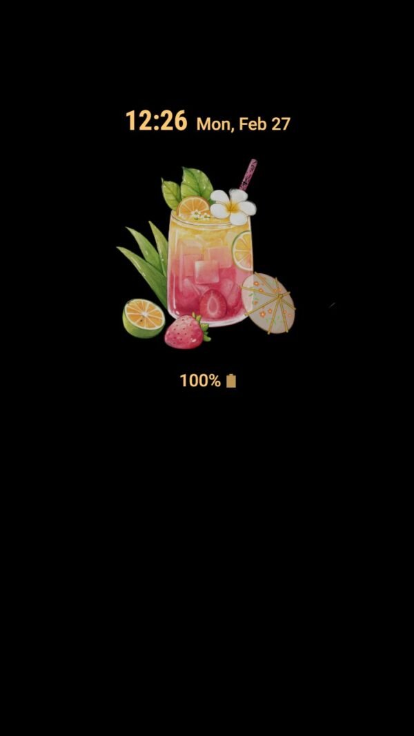 Samsung Themes: ❤️Mun❤️ Sumer Refreshing ~❤️ Premium Theme a glass of cool, delicious tropical fruit juice - Image 7