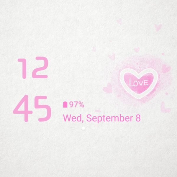 Samsung Themes: ❤️Mun❤️ Sweet Heart ~❤️ Premium Theme a simple pink heart filled with sweet love - Image 8