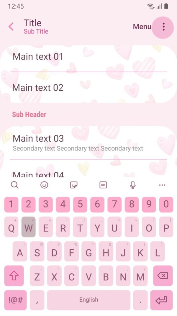 Samsung Themes: ❤️Mun❤️ Heartfelt Patterns ~❤️ Premium Theme a collection of lovely heart designs - Image 6