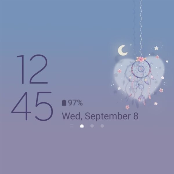 Samsung Themes: ❤️Mun❤️ Purple Dreamcatcher Dreams Animated ~❤️ Premium Animated Theme the mystical allure of purple Dreamcatcher - Image 8