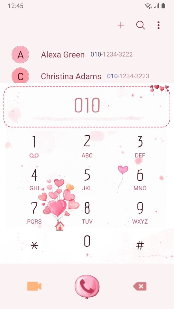 Samsung Themes: ❤️Mun❤️ Heart Balloon Animated ~❤️ Premium Animated Theme sweet pink balloons with a tiny house - Image 3
