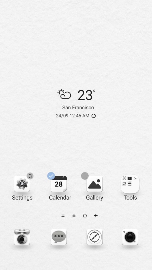 Samsung Themes: [Sim] Pure Elegance ~ Premium Theme timeless white delight