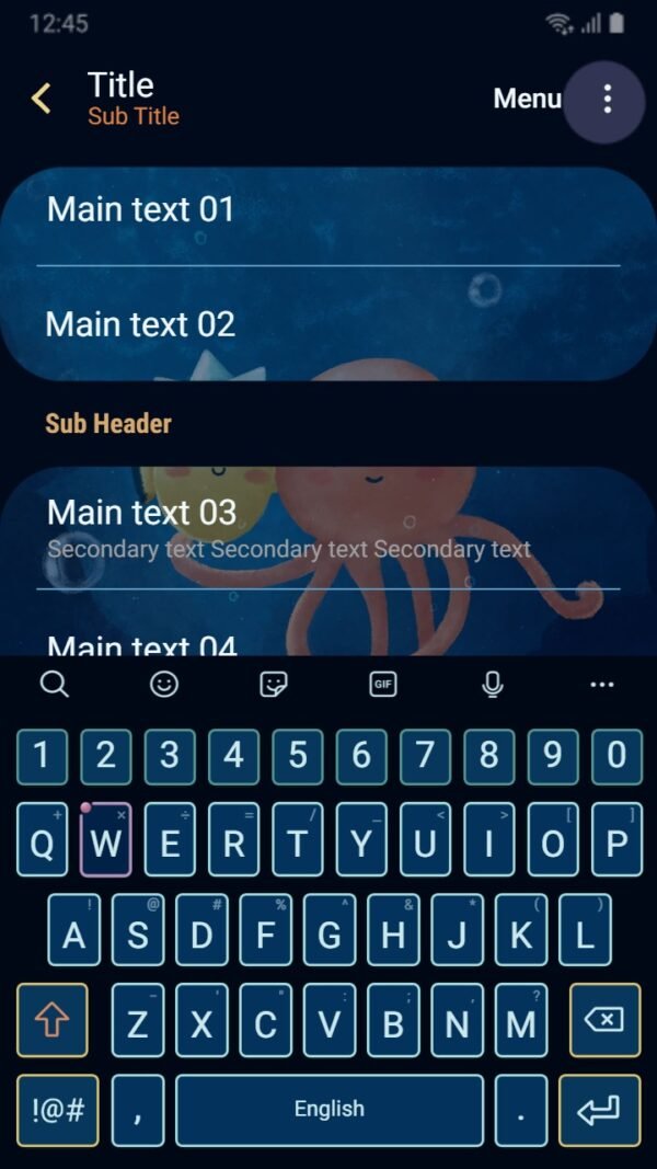 Samsung Themes: ❤️Mun❤️ Under the Ocean ~❤️ Premium Theme about octopus and fish play together - Image 6