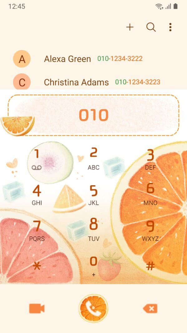 Samsung Themes: ❤️Mun❤️ Orange Breeze ~❤️ Premium Theme a refreshing orange breeze of tranquility and vibrance - Image 3