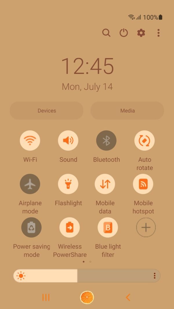 Samsung Themes: ❤️Mun❤️ Orange Breeze ~❤️ Premium Theme a refreshing orange breeze of tranquility and vibrance - Image 5