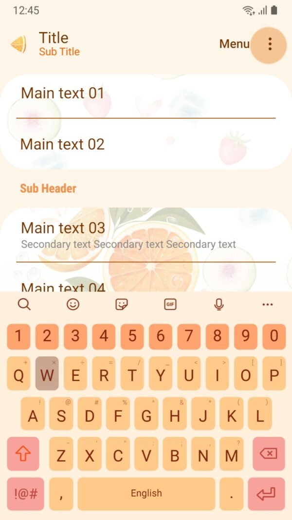 Samsung Themes: ❤️Mun❤️ Orange Breeze ~❤️ Premium Theme a refreshing orange breeze of tranquility and vibrance - Image 6