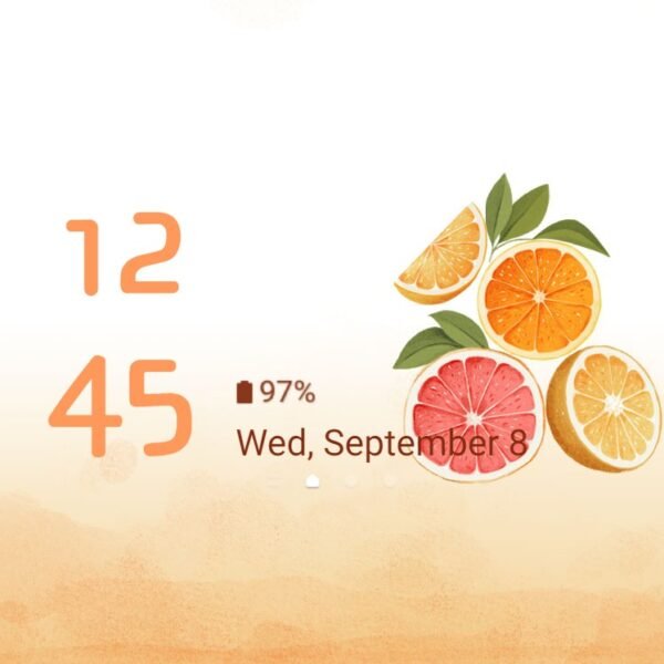 Samsung Themes: ❤️Mun❤️ Orange Breeze ~❤️ Premium Theme a refreshing orange breeze of tranquility and vibrance - Image 8
