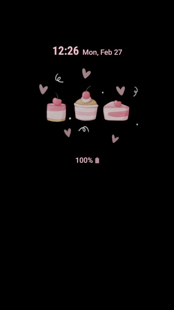 Samsung Themes: [Sim] Sweetness pink ~ Premium Theme Immerse yourself in the sweet pink color of cake and cherries - Image 7