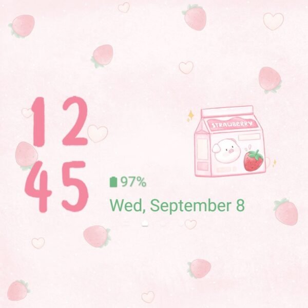 Samsung Themes: ❤️Mun❤️ Sweet Strawberry Milk ~❤️ Premium Theme to the luscious flavor of strawberry goodness - Image 8