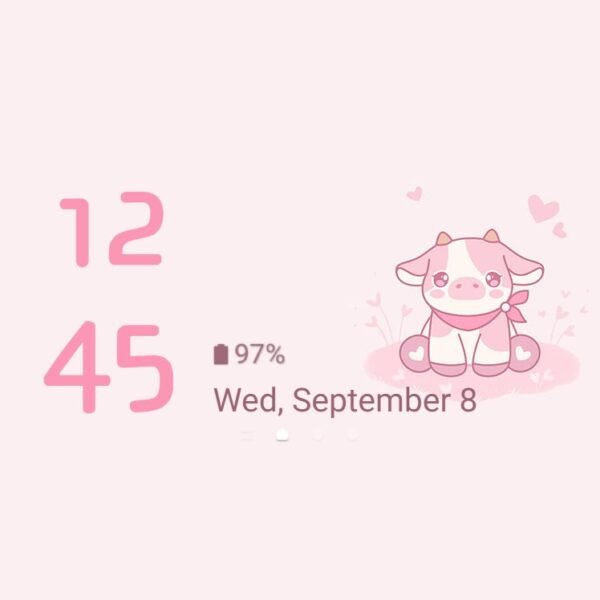 Samsung Themes: ❤️Mun❤️ Pink Cow ~❤️ Premium Theme about the cute pink baby cow - Image 8