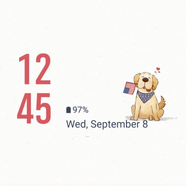 Samsung Themes: ❤️Mun❤️ Golden Dogs ~❤️ Premium Theme about an adorable dog with a love for America - Image 8