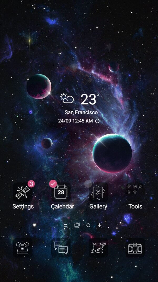 Samsung Themes: [Sim] Galactic Wonders ~ Premium Theme journey through planets and stars