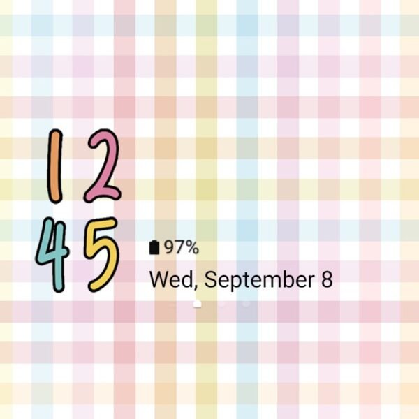 Samsung Themes: ❤️Mun❤️ Pastel Gingham ~❤️ Premium Theme about colorful pastel lines - Image 8