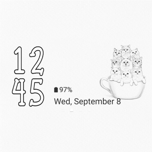 Samsung Themes: [Sim] Cat Cup Charm ~ Premium Theme adorable cats with many interesting expressions in a cup - Image 8