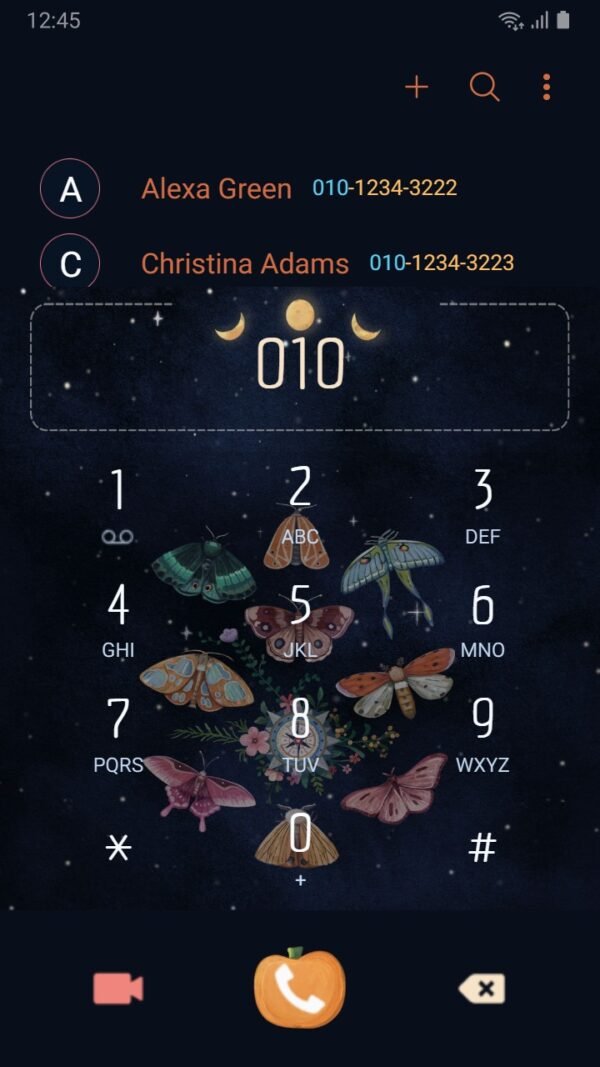 Samsung Themes: ❤️Mun❤️ Night Butterflies ~❤️ Premium Theme colorful moths fly in the night - Image 3