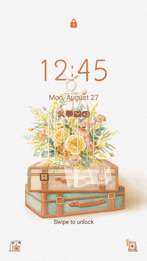 Samsung Themes: ❤️Mun❤️ Floral Bird Cage ~❤️ Premium Theme about the captivating beauty of the flowers in the cage - Image 2