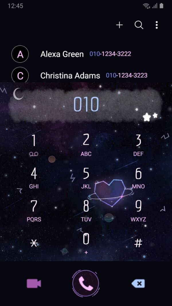 Samsung Themes: ❤️Mun❤️ Heart Constellation ~❤️ Premium Theme sparkling constellations above the Milky Way - Image 3