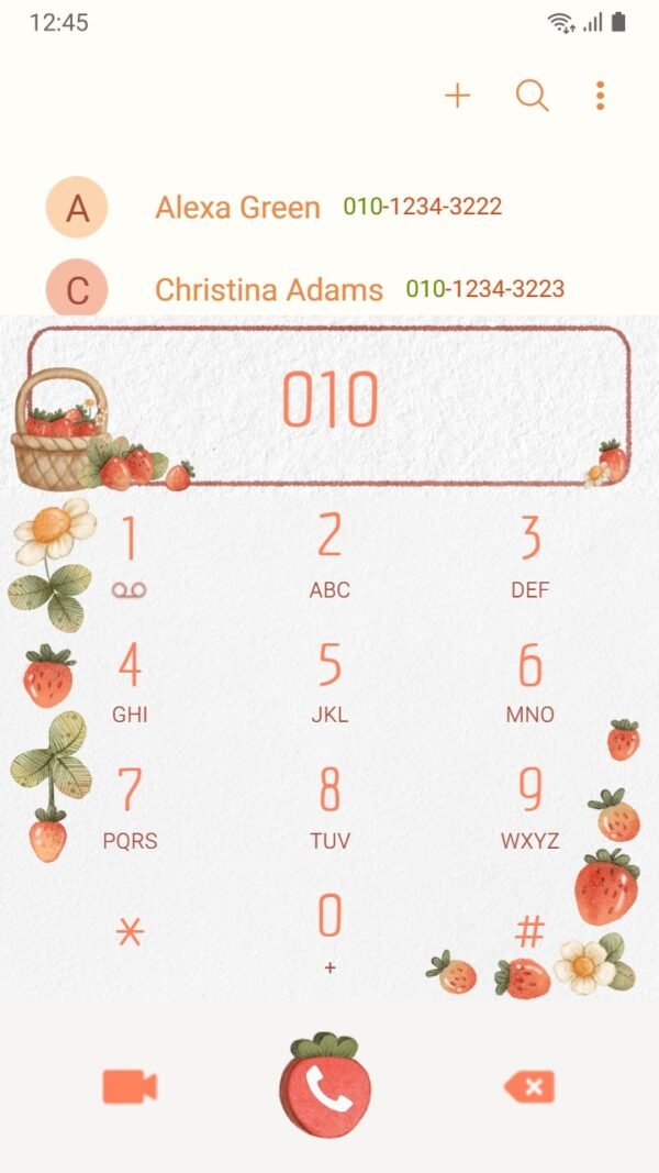 Samsung Themes: ❤️Mun❤️ Happy Strawberries ~❤️ Premium Theme about delicious, juicy strawberries - Image 3