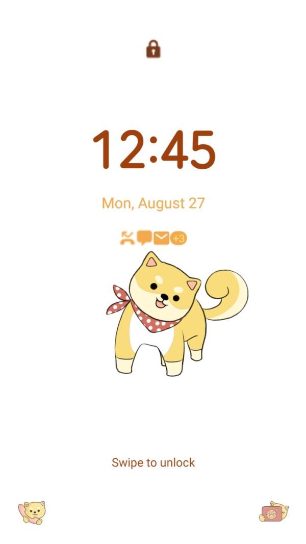 Samsung Themes: ❤️Mun❤️ Smile of Shiba ~❤️ Premium Theme Free the cuteness of the shiba dog in a scarf - Image 2