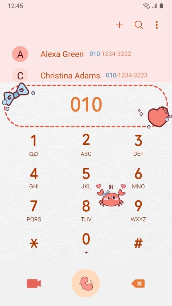 Samsung Themes: ❤️Mun❤️ Cute Crab Animated ~❤️ Premium Animated Theme the little cute crab crawled sideways - Image 3