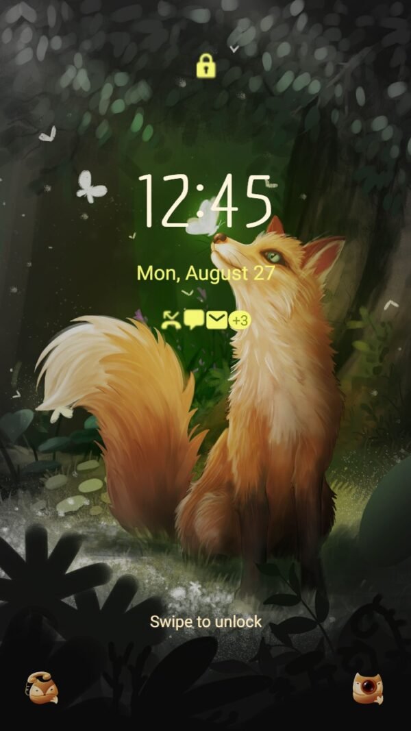 Samsung Themes: ❤️Mun❤️ Dreamy Fox ~❤️ Premium Theme about pretty red fox - Image 2