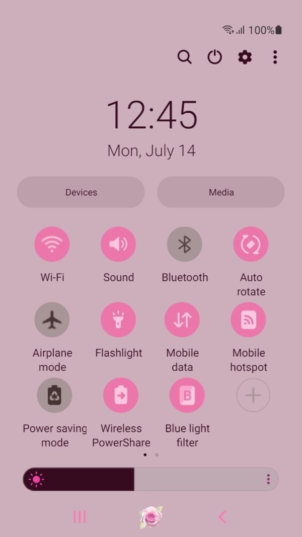 Samsung Themes: ❤️Mun❤️ Rose Hologram ~❤️ Premium Theme about pink pastel rose - Image 5