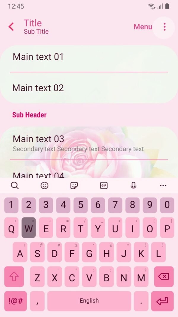 Samsung Themes: ❤️Mun❤️ Rose Hologram ~❤️ Premium Theme about pink pastel rose - Image 6