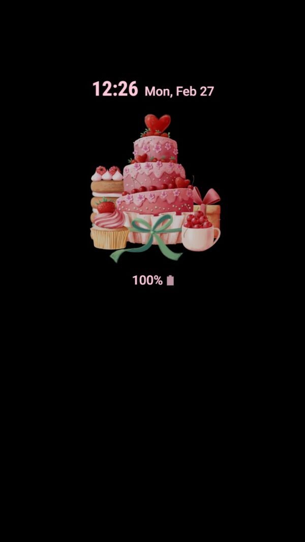 Samsung Themes: ❤️Mun❤️ Sweet Cakes ~❤️ Premium Theme with pink cream cakes - Image 7