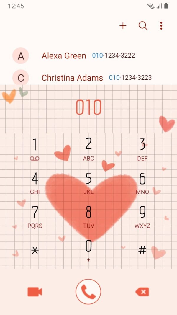 Samsung Themes: ❤️Mun❤️ Simple Heart ~❤️ Premium Theme simple hearts and checkers - Image 3