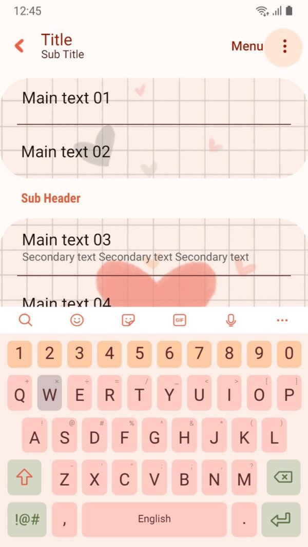 Samsung Themes: ❤️Mun❤️ Simple Heart ~❤️ Premium Theme simple hearts and checkers - Image 6