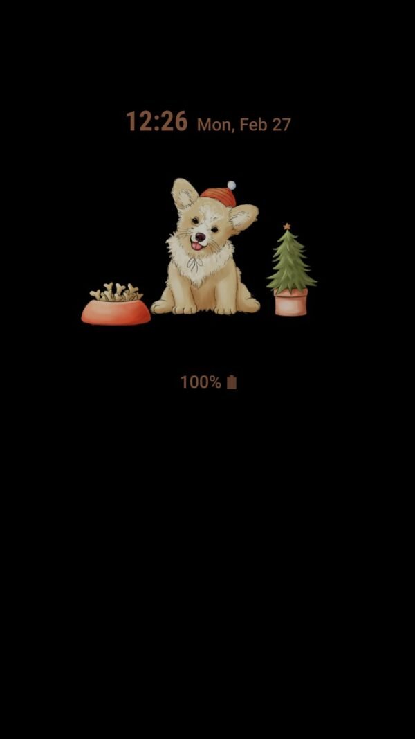 Samsung Themes: ❤️Mun❤️ Christmas puppy ~❤️ Premium Theme the puppy say hello to Christmas - Image 7