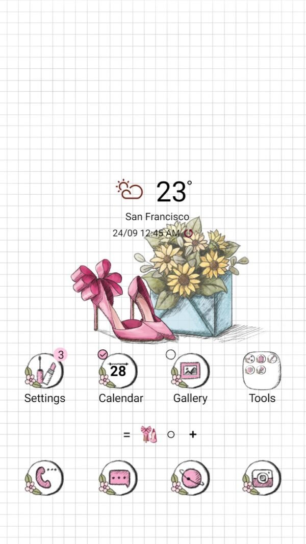 Samsung Themes: ❤️Mun❤️ Pink high heels ~❤️ Premium Theme lovely girl