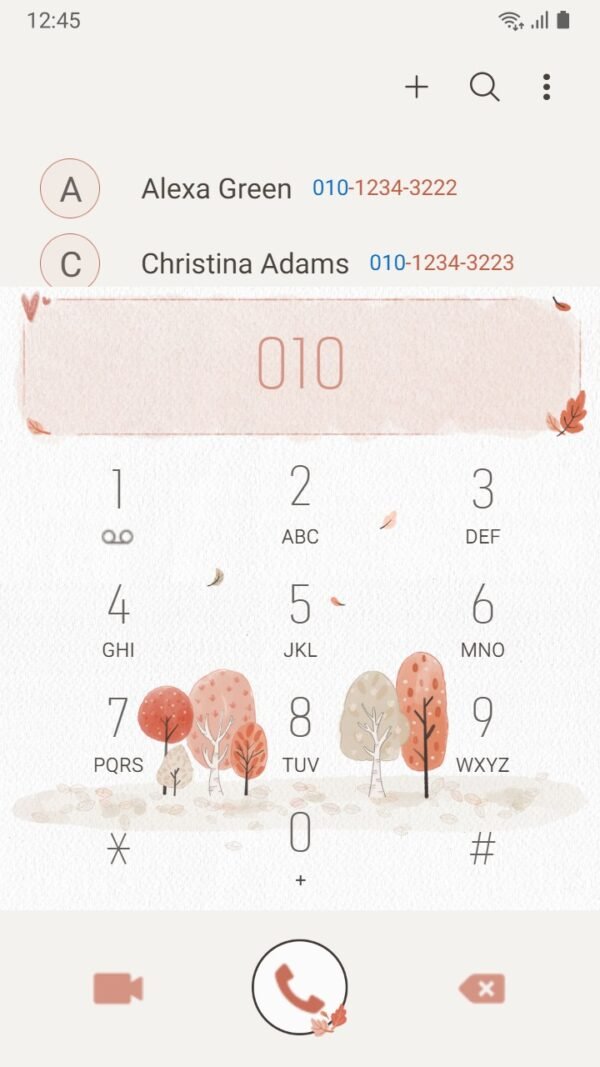 Samsung Themes: ❤️Mun❤️ Autumn Trees ~❤️ Premium Theme rows of colorful autumn trees - Image 3